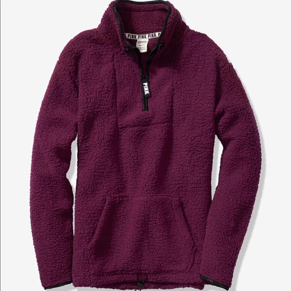 Pink Victoria’s Secret Sherpa Pullover